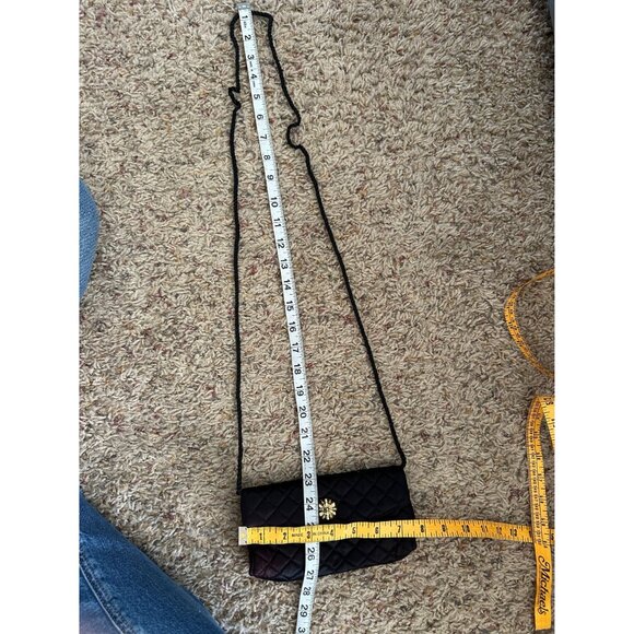 Lancome Black Purse made for‎ Lancome vintage shoulder strap small quilted - Picture 7 of 8